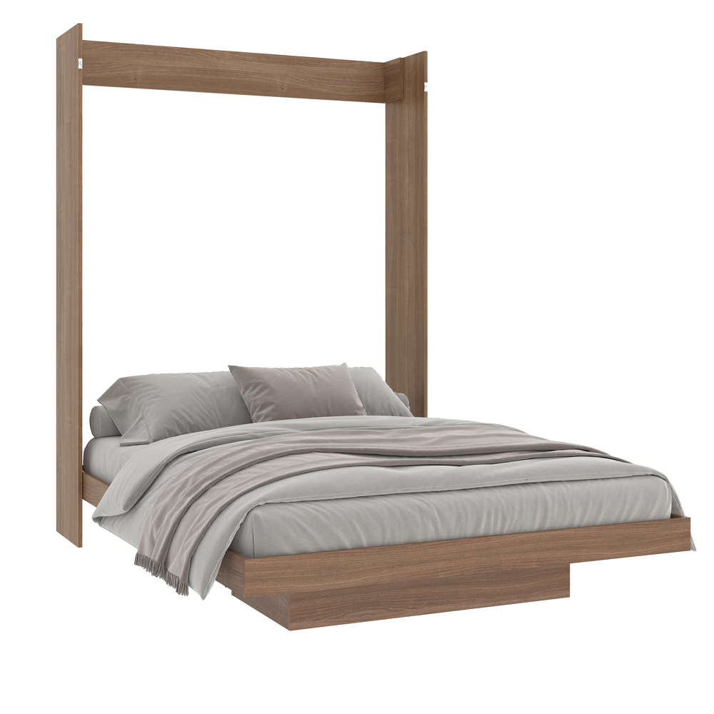 Cama Matrimonial Skal Abatible Con Estantes