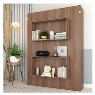 Foto 4 | Cama Matrimonial Skal Abatible Con Estantes
