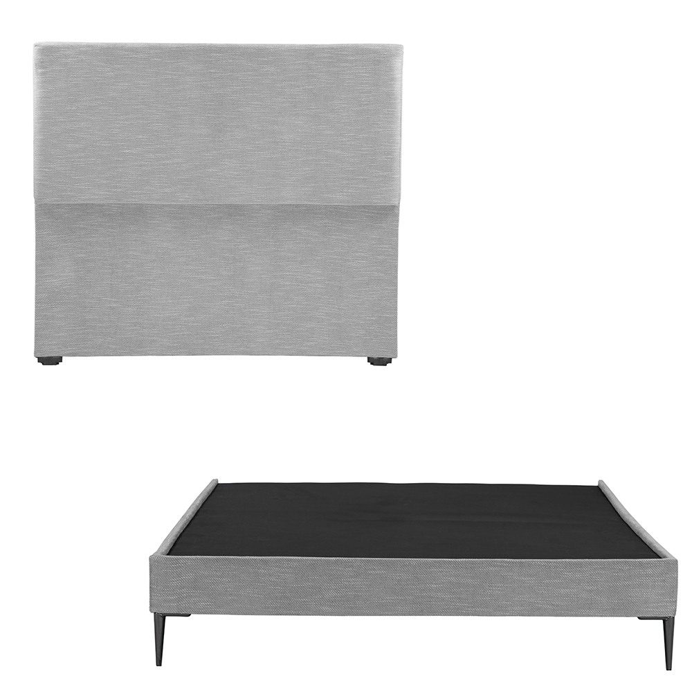 Foto 2 | Cabecera Dicasa Myko Color Gris Matrimonial + Base Cama Slim Dicasa Color Gris Matrimonial
