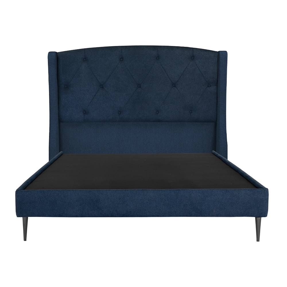 Cabecera Dicasa Zefyr Color Azul Individual + Base Cama Slim Dicasa Color Azul Individual