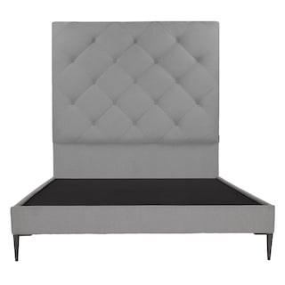 Foto 1 | Cabecera Dicasa Ikki Color Gris Queen Size + Base Cama Slim Dicasa Color Gris Queen Size