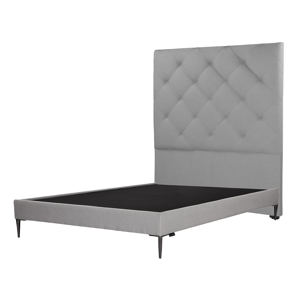 Foto 3 | Cabecera Dicasa Ikki Color Gris Queen Size + Base Cama Slim Dicasa Color Gris Queen Size