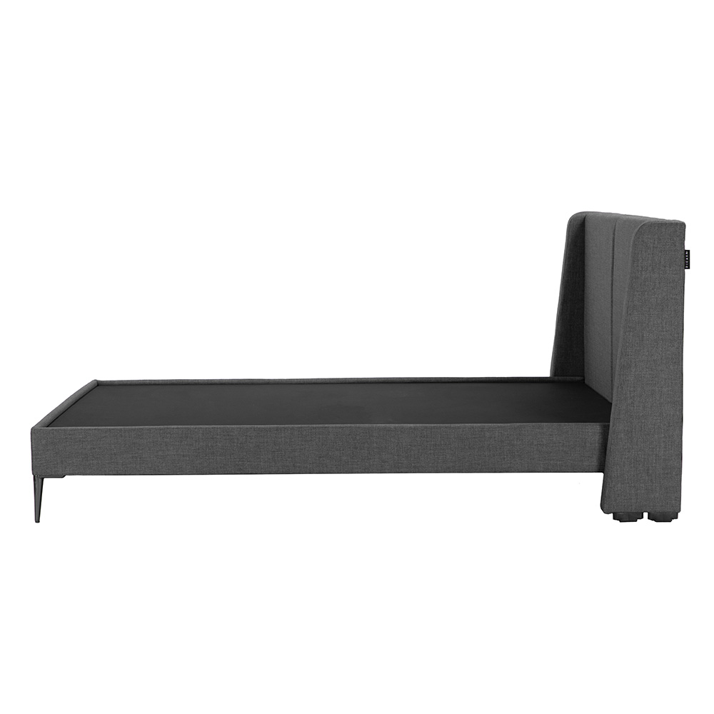 Foto 5 pulgar | Cabecera Dicasa Milan Color Gris Oscuro King Size + Base Cama Slim Dicasa Color Gris Oscuro King Size