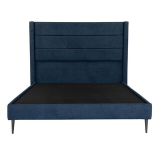 Foto 1 | Cabecera Dicasa Lugo Color Azul Queen Size + Base Cama Slim Dicasa Color Azul Queen Size