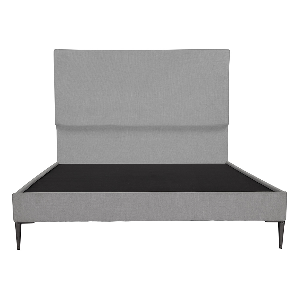 Cabecera Dicasa Myko Color Gris Individual + Base Cama Slim Dicasa Color Gris Individual