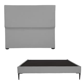 Foto 2 | Cabecera Dicasa Myko Color Gris Individual + Base Cama Slim Dicasa Color Gris Individual