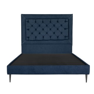 Foto 1 | Cabecera Dicasa Mary Color Azul Oscuro Individual + Base Cama Slim Dicasa Color Azul Individual
