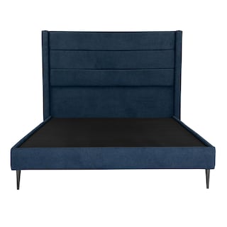 Foto 1 | Cabecera Dicasa Lugo Color Azul Individual + Base Cama Slim Dicasa Color Azul Individual