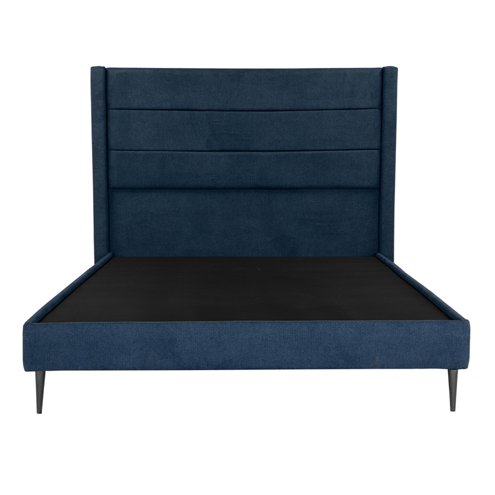 Cabecera Dicasa Lugo Colorazul Matrimonial + Base Cama Slim Dicasa Color Azul Matrimonial