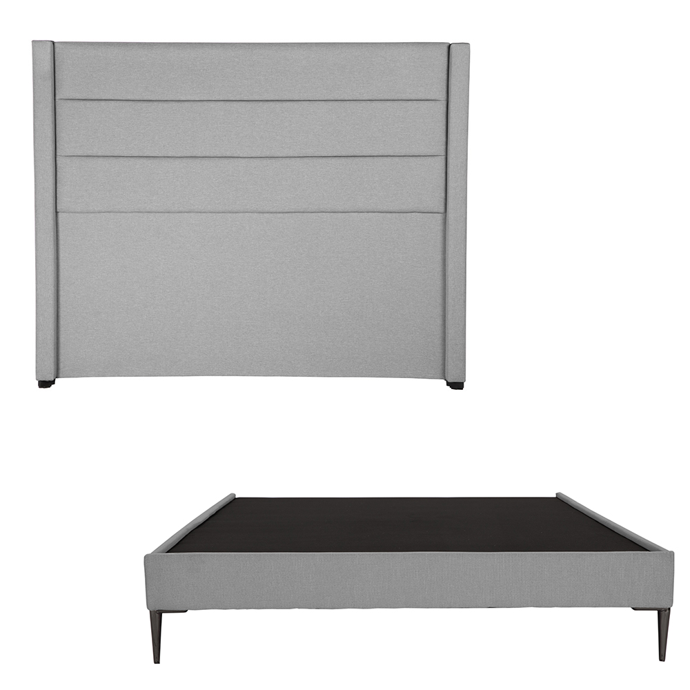 Foto 2 | Cabecera Dicasa Lugo Color Gris Individual + Base Cama Slim Dicasa Color Gris Individual