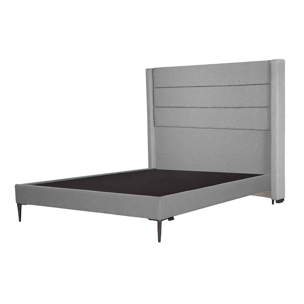 Foto 4 pulgar | Cabecera Dicasa Lugo Color Gris Individual + Base Cama Slim Dicasa Color Gris Individual