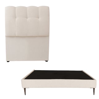 Foto 1 | Cabecera Dicasa Nube Color Beige Claro Individual + Base Cama Slim Dicasa Color Beige Claro Individual