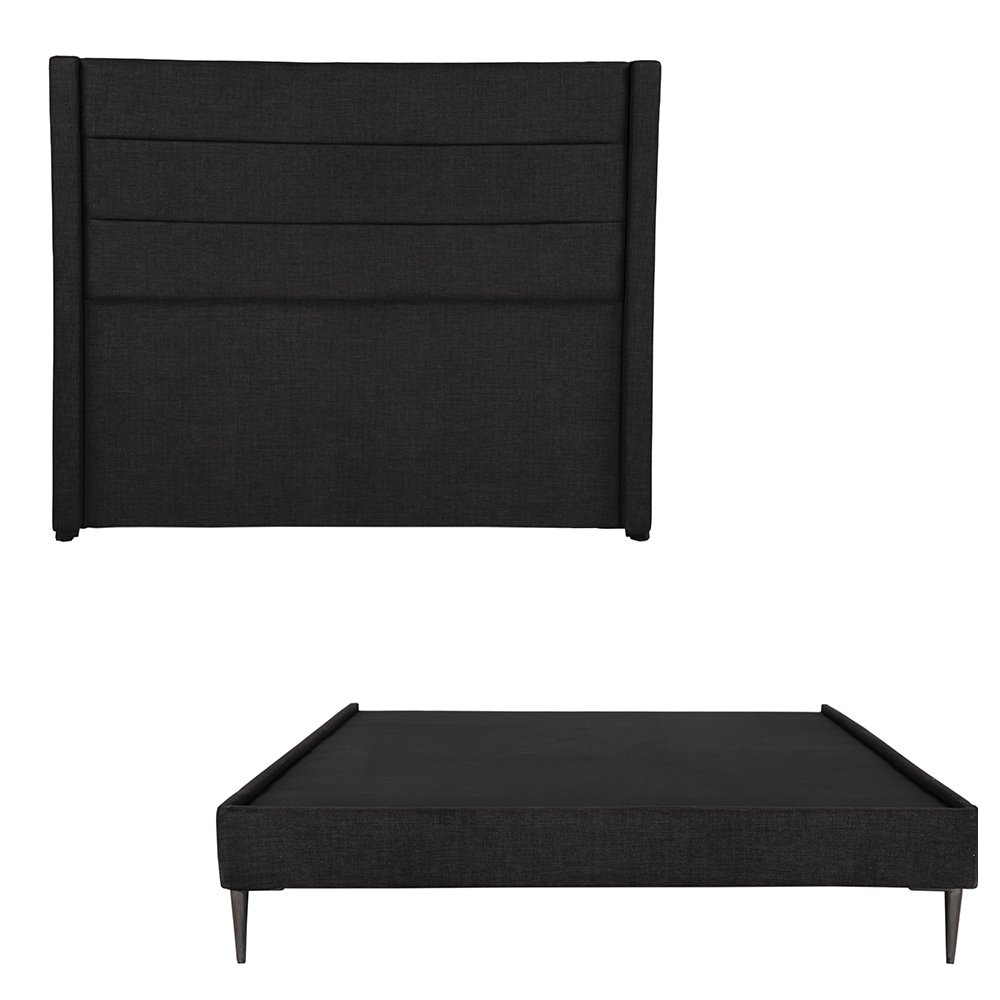 Foto 2 | Cabecera Dicasa Lugo Color Negro Matrimonial + Base Cama Slim Dicasa Color Negro Matrimonial
