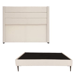 Foto 2 | Cabecera Dicasa Lugo Color Beige Matrimonial + Base Cama Slim Dicasa Colorbeige Matrimonial