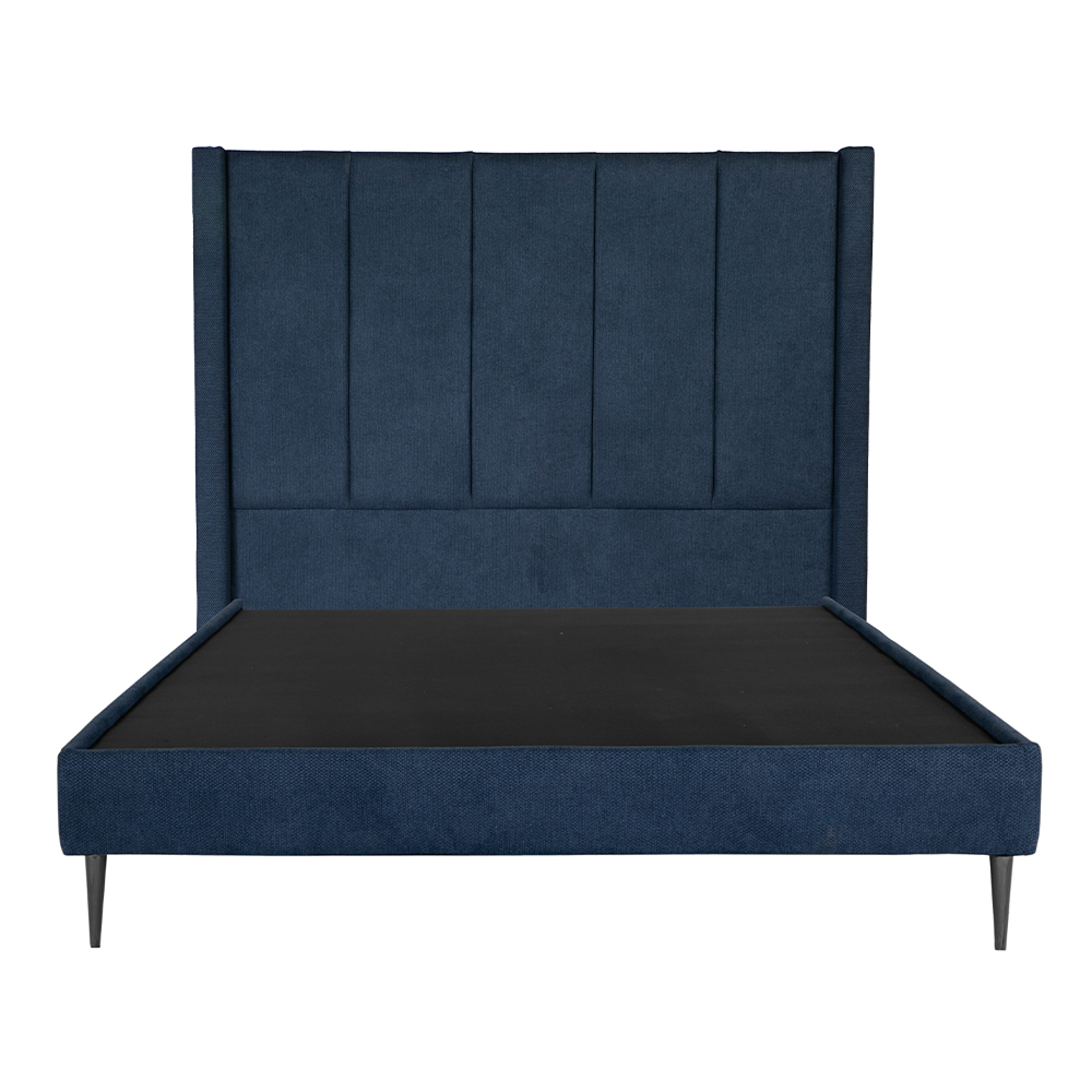 Cabecera Dicasa Nizza Color Azul Individual + Base Cama Slim Dicasa Color Azul Individual