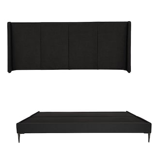 Foto 1 | Cabecera Dicasa Milan Color Negro King Size + Base Cama Slim Dicasa Color Negro King Size