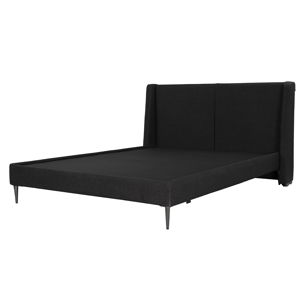 Foto 4 pulgar | Cabecera Dicasa Milan Color Negro King Size + Base Cama Slim Dicasa Color Negro King Size