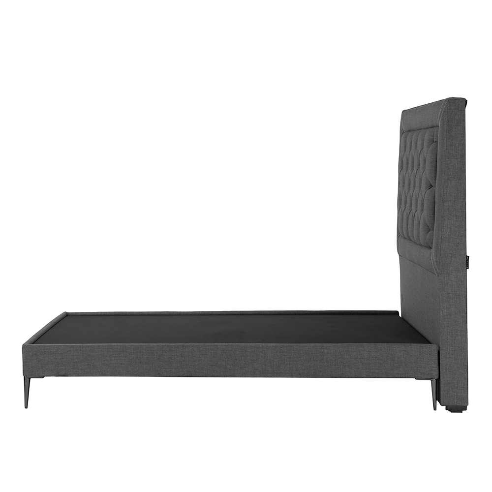 Foto 5 pulgar | Cabecera Dicasa Mary Color Gris Oscuro King Size + Base Cama Slim Dicasa Color Gris Oscuro King Size