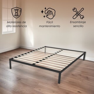 Foto 3 | Ilios Innova | Base Cama Matrimonial: Estructura De Acero, Diseño Minimalista