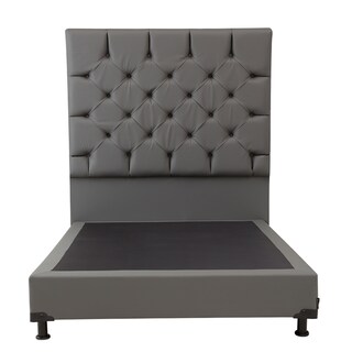 Foto 2 | Cabecera Dicasa Calgary Color Gris Rata Queen Size + Box Dicasa Color Gris Rata Queen Size
