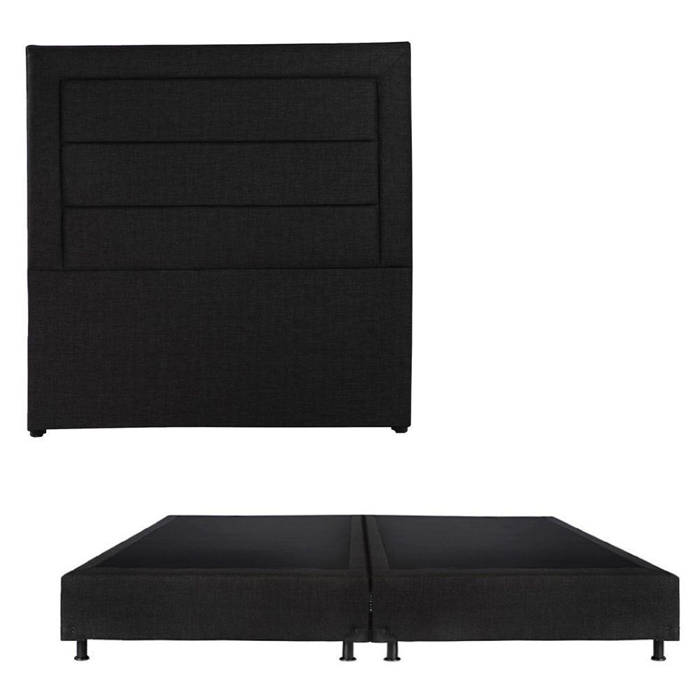 Cabecera Dicasa Blend Color Negro King Size+ Box Dicasa Color Negro King Size