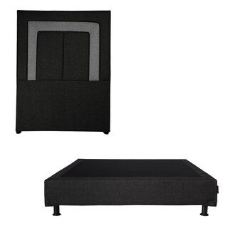 Foto 1 | Cabecera Dicasa Bora Color Negro Individual + Box Dicasa Color Negro Individual