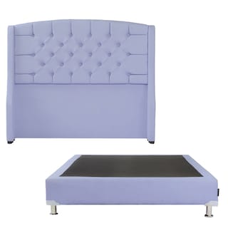 Foto 1 | Cabecera Dicasa Sitka Color Lila Queen Size + Box Dicasa Color Lila Queen Size