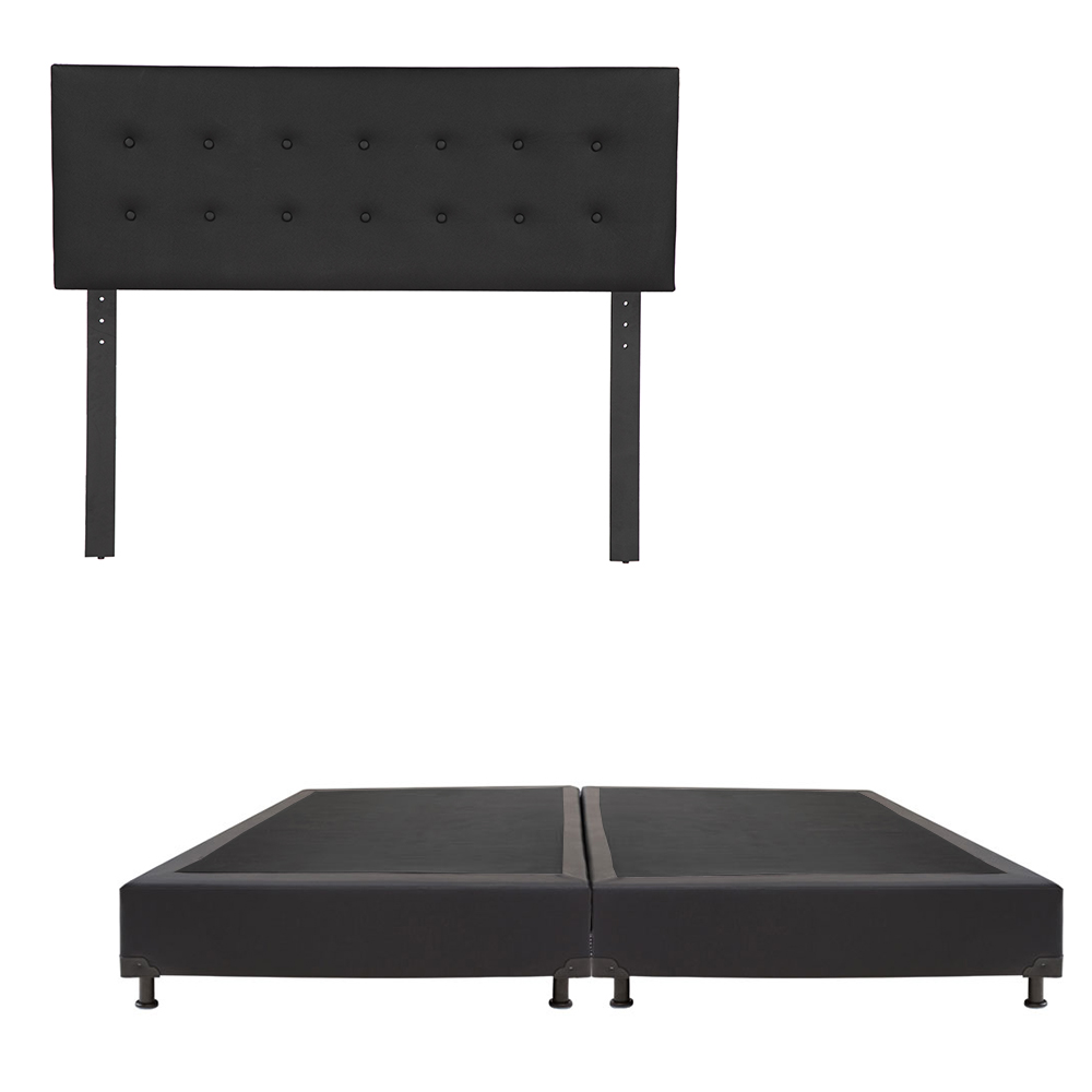 Cabecera Dicasa Balboa Color Negro King Size+ Box Dicasa Color Negro King Size