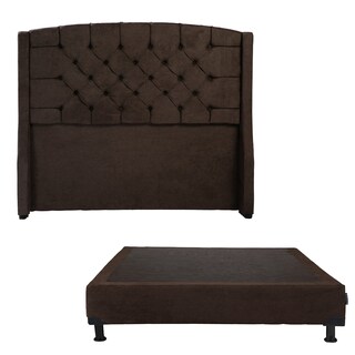 Foto 1 | Cabecera Dicasa Sitka Color Chocolate Queen Size + Box Dicasa Color Chocolate Queen Size