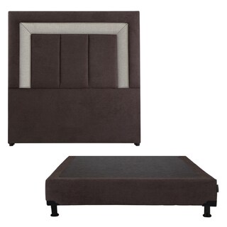 Foto 1 | Cabecera Dicasa Bora Color Chocolate Queen Size + Box Dicasa Color Chocolate Queen Size