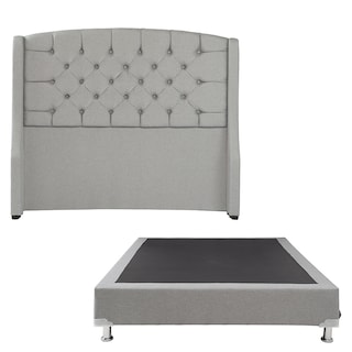 Foto 1 | Cabecera Dicasa Sitka Color Gris Individual + Box Dicasa Color Gris Individual
