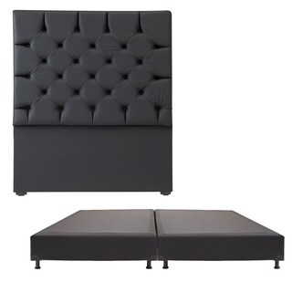Foto 1 | Cabecera Dicasa Calgary Color Negro King Size+ Box Dicasa Color Negro King Size
