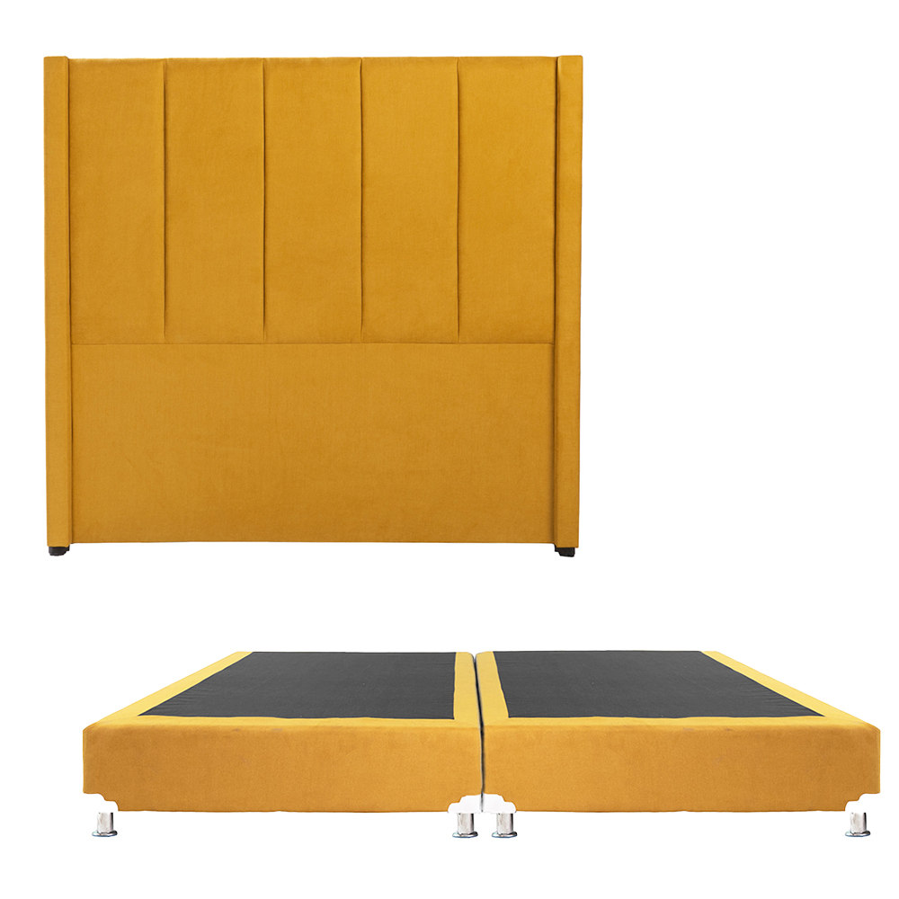 Foto 1 | Cabecera Dicasa Nizza Color Mostaza King Size + Box Dicasa Color Mostaza King Size