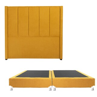 Foto 1 | Cabecera Dicasa Nizza Color Mostaza King Size + Box Dicasa Color Mostaza King Size