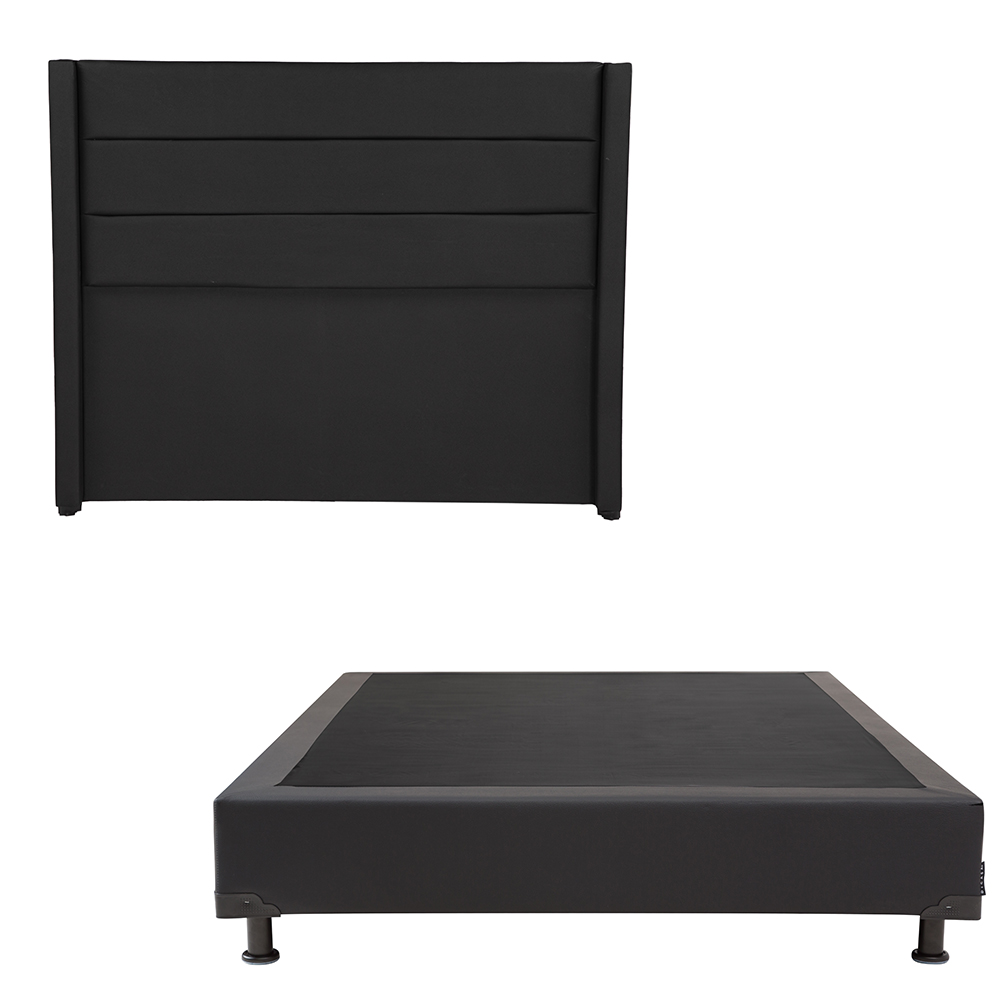 Foto 1 | Cabecera Dicasa Lucca  Color Negro Queen Size + Box Dicasa Color Negro Queen Size