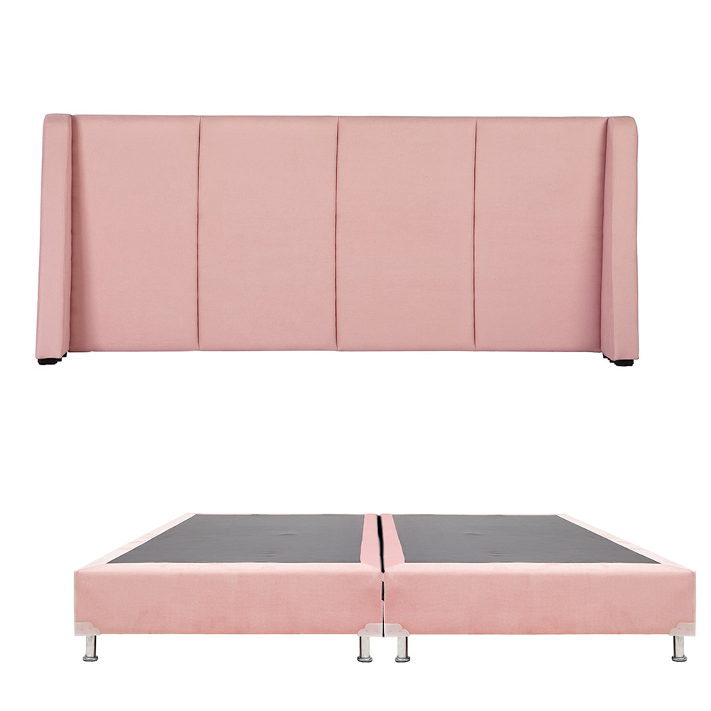 Foto 1 | Cabecera Dicasa Milan Color Pink King Size + Box Dicasa Color Pink King Size