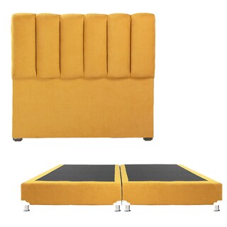 Foto 1 | Cabecera Dicasa Kami Color Mostaza King Size + Box Dicasa Color Mostaza King Size