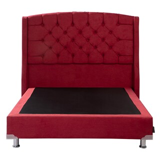 Foto 2 | Cabecera Dicasa Sitka Color Rojo King Size + Box Dicasa Color Rojo King Size