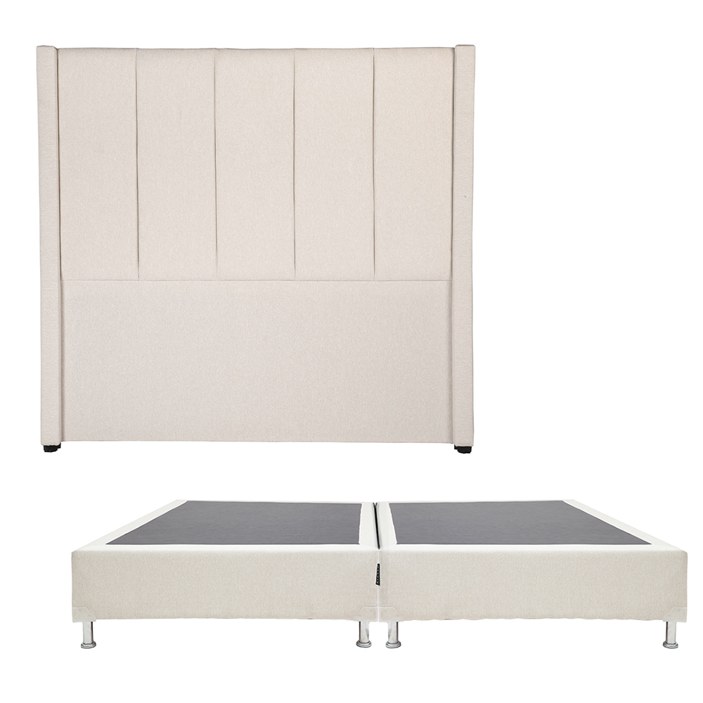 Foto 1 | Cabecera Dicasa Nizza Color Beige Claro King Size + Box Dicasa Color Beige Claro King Size