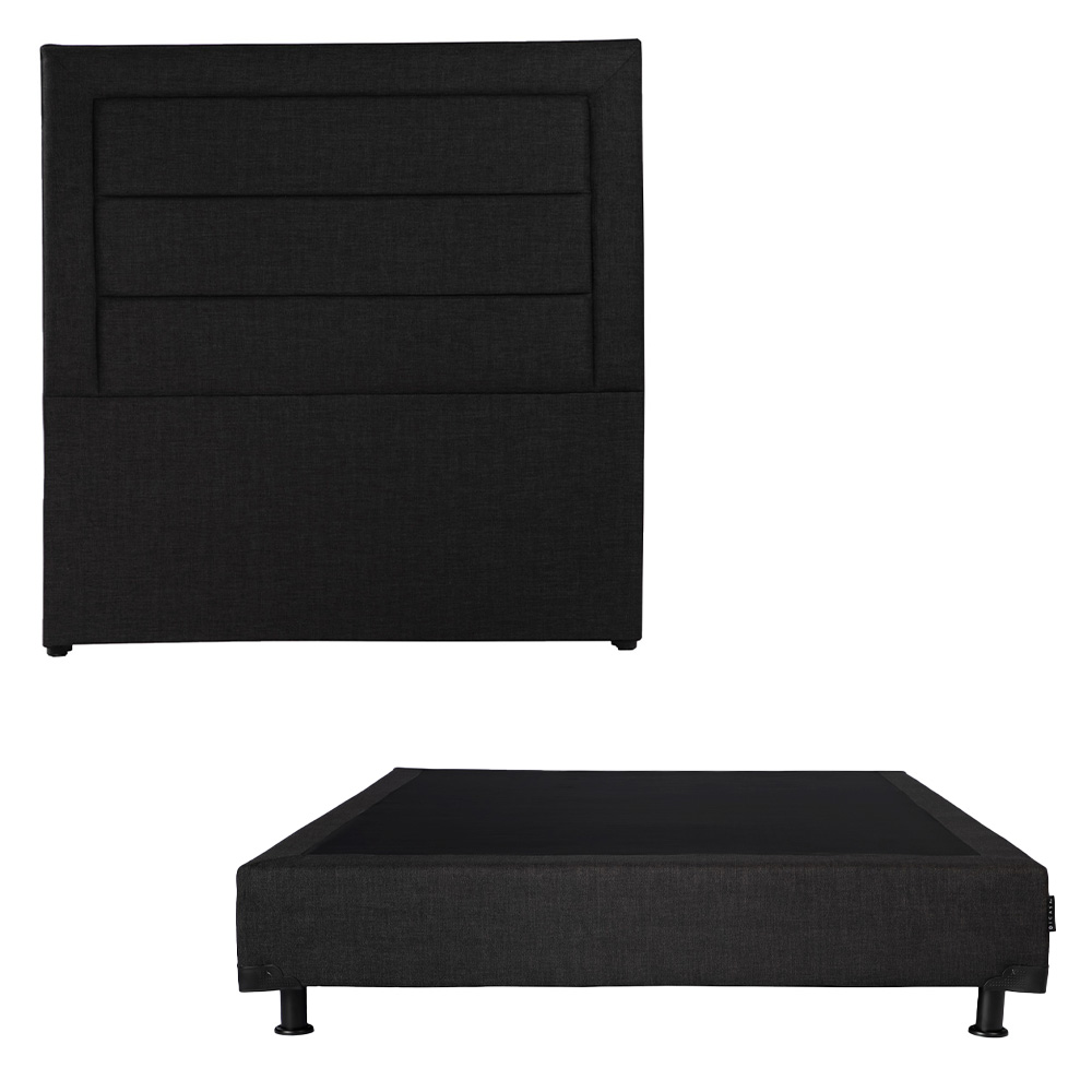 Foto 1 | Cabecera Dicasa Blend Color Negro Queen Size + Box Dicasa Color Negro Queen Size