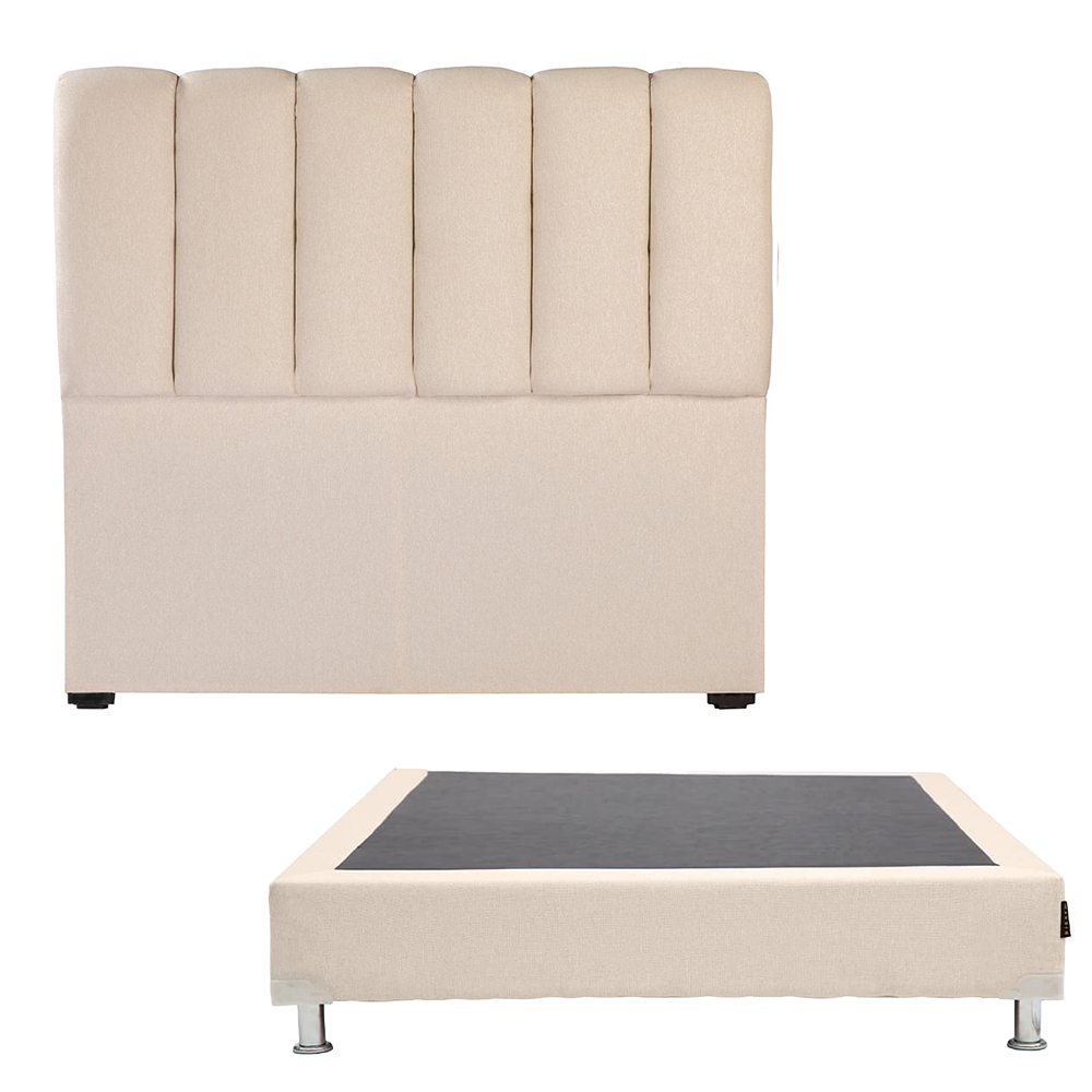 Foto 2 | Cabecera Dicasa Kami Color Beige Claro King Size + Box Dicasa Color Beige Claro King Size