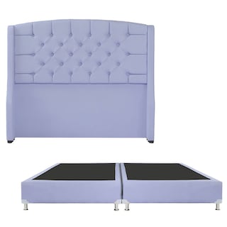 Foto 1 | Cabecera Dicasa Sitka Color Lila King Size + Box Dicasa Color Lila King Size