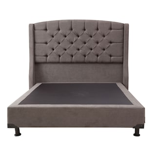 Foto 2 | Cabecera Dicasa Sitka Color Gris Oscuro Queen Size + Box Dicasa Color Gris Oscuro Queen Size