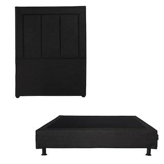 Foto 1 | Cabecera Dicasa Davos Color Negro Individual + Box Dicasa Color Negro Individual