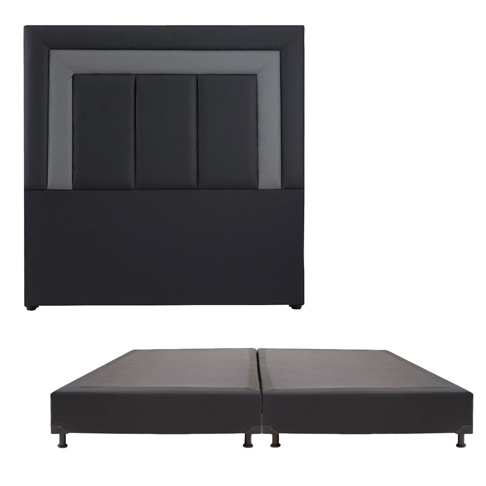 Foto 1 | Cabecera Dicasa Vento  Color Negro King Size+ Box Dicasa Color Negro King Size