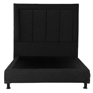 Foto 2 | Cabecera Dicasa Davos Color Negro Matrimonial + Box Dicasa Color Negro Matrimonial