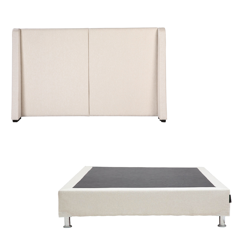 Foto 1 | Cabecera Dicasa Milan Color Beige Claro Individual + Box Dicasa Color Beige Claro Individual