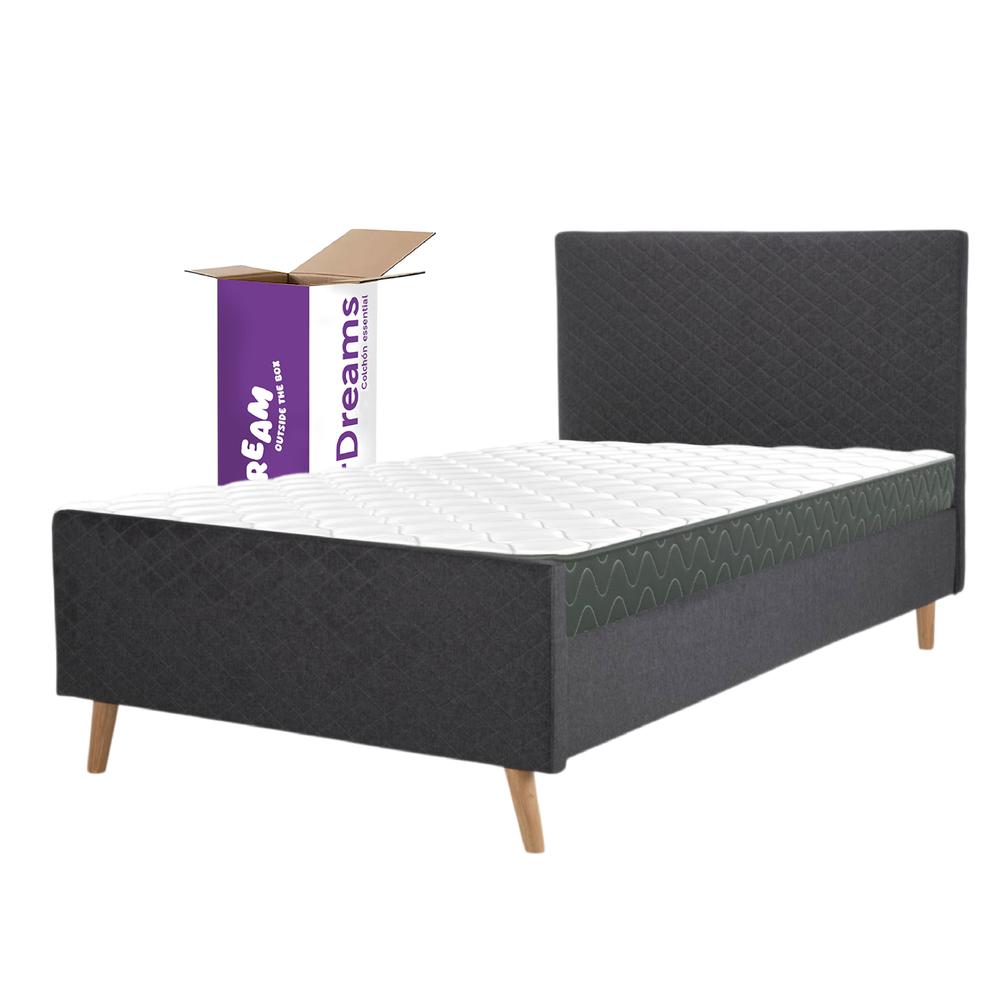 Foto 1 | Base Cama Con Cabecera + Colchón Memory En Caja Individual