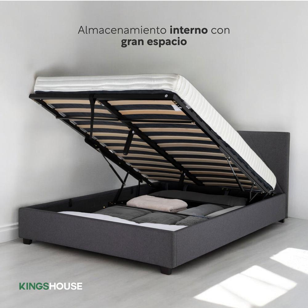 Foto 4 pulgar | Base Cama Abatible Madera + Colchón Premium Matrimonial