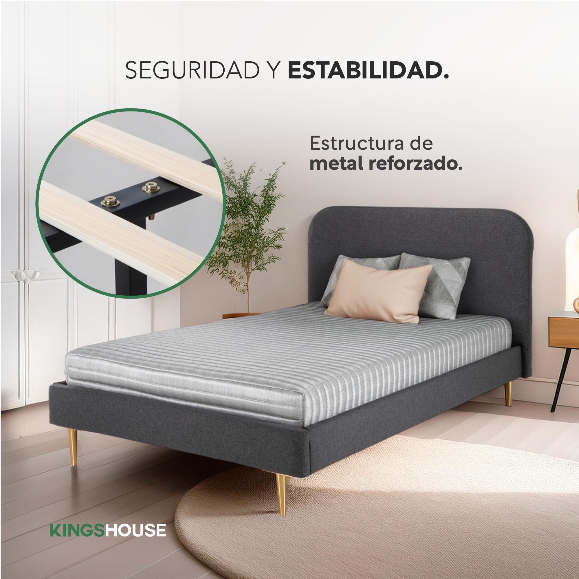 Foto 4 pulgar | Base De Cama Individual + Colchón Memory Essential En Caja